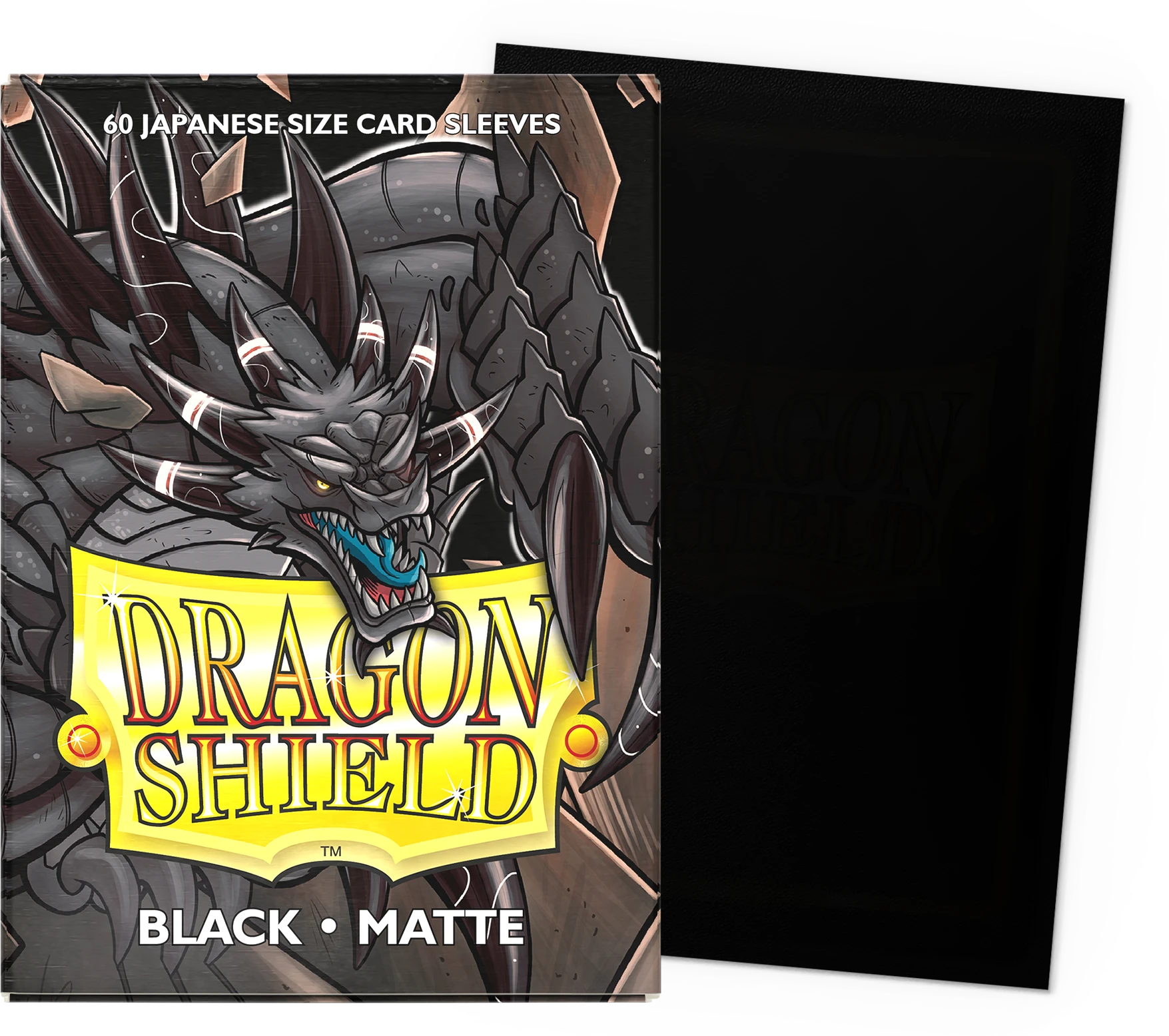 Dragon Shield Japanese Matte — Black (60 sleeves)