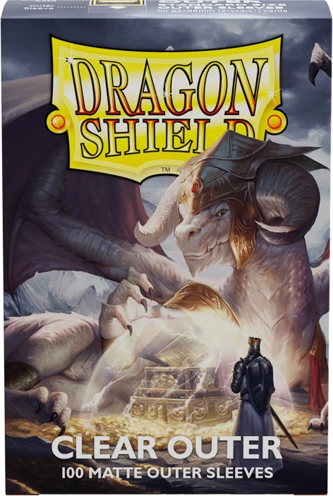 Dragon Shield Outer Sleeves Matte — Clear (100 sleeves)