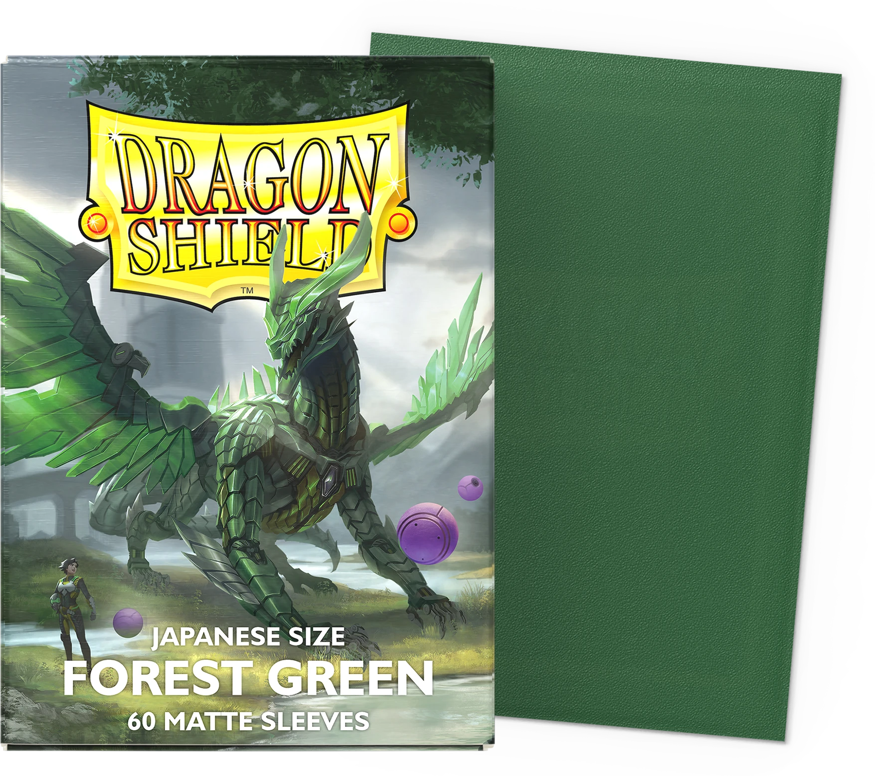 Dragon Shield Japanese Matte — Forest Green (60 sleeves)