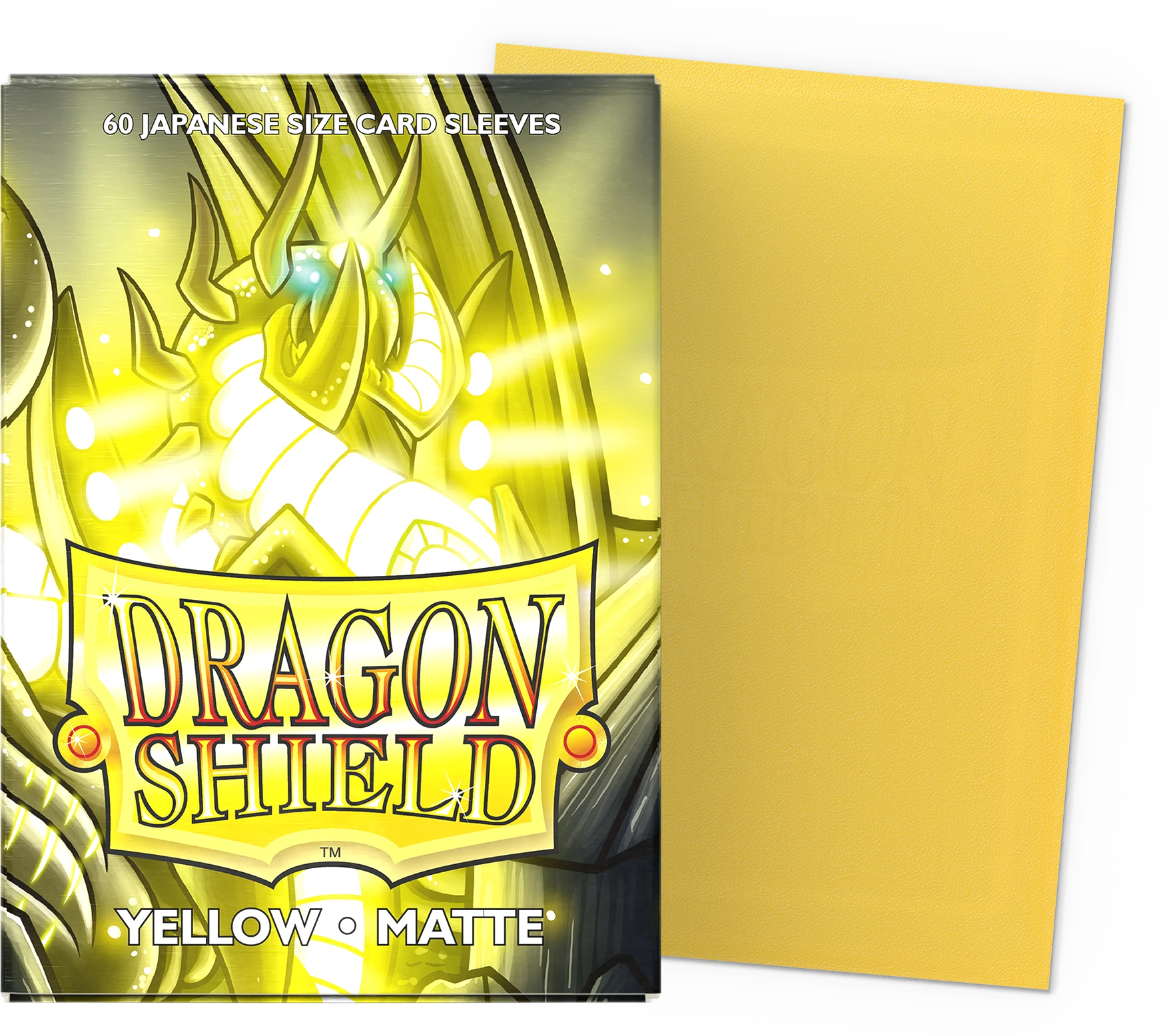 Dragon Shield Japanese Matte — Yellow (60 sleeves)